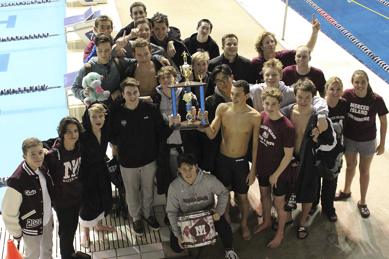 Mercer Island boys swim and dive takes first place at Kentridge Invitational