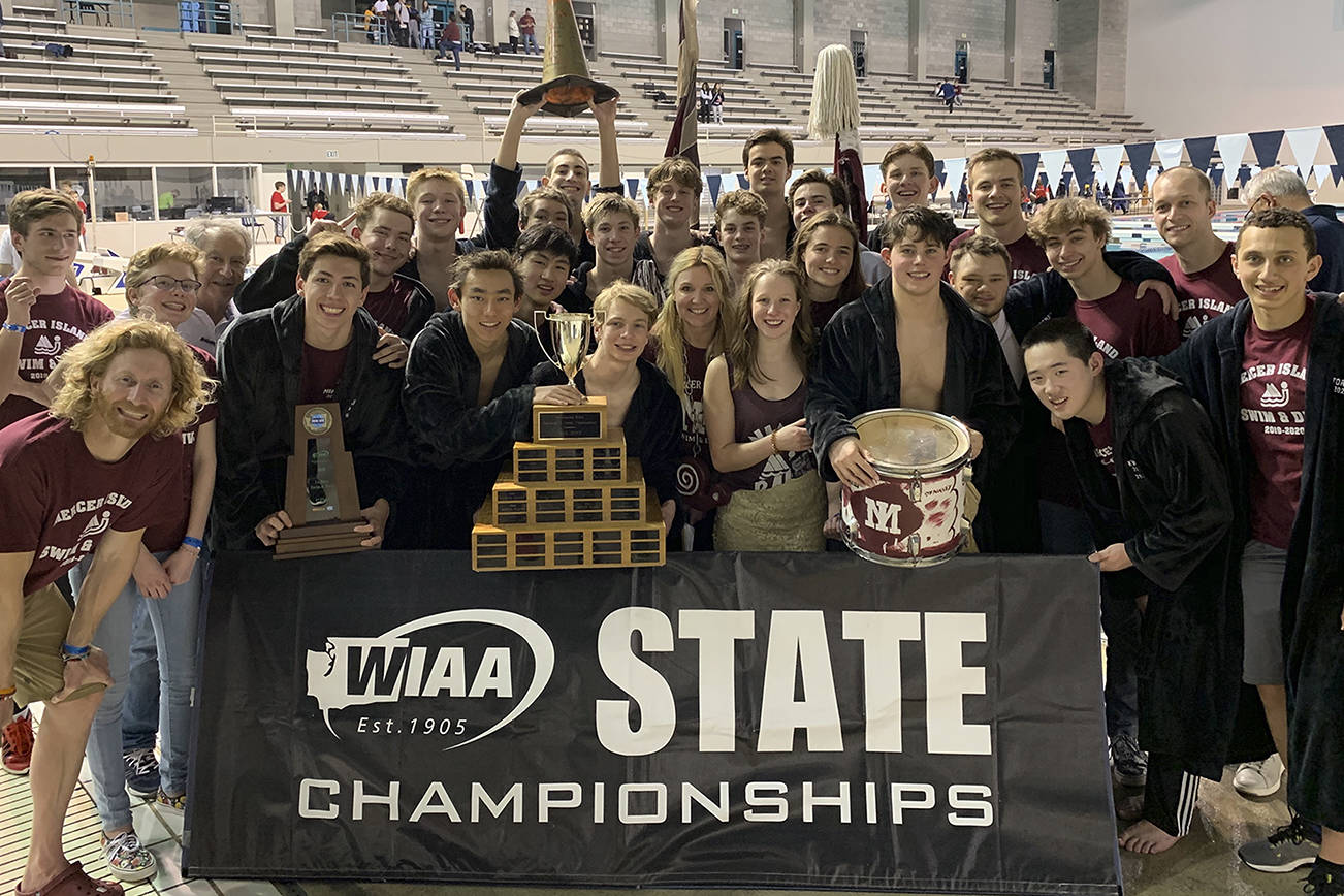 Islanders edge Bainbridge to win state swim meet