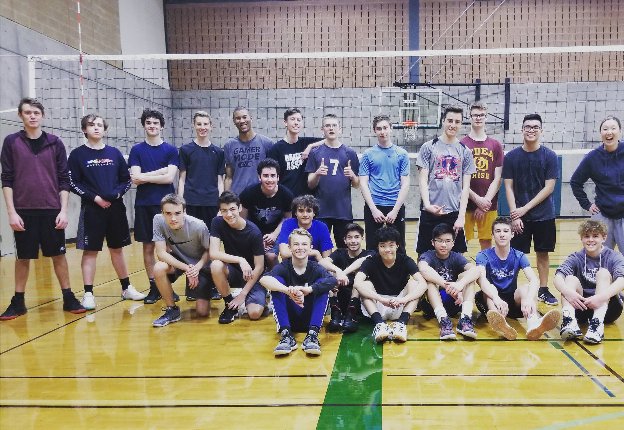 The Absolute Zero Volleyball Club on Mercer Island (pictured) will be hosting a Five12 Western Boys Power League volleyball tournament March 14-15 on the Island. Photo courtesy of Billie Hwang