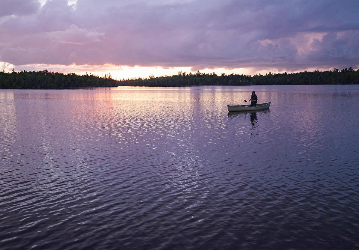 Image of Nathaniel Riverhorse Nakadate on the water. Courtesy photo