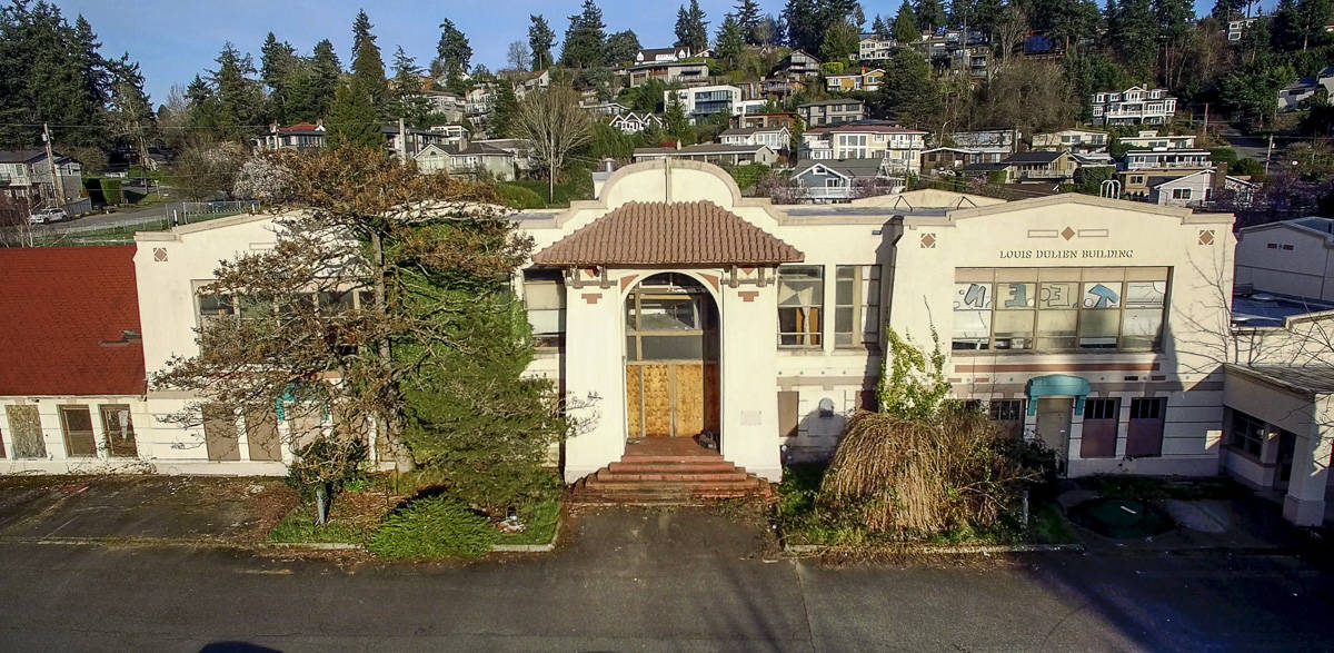 Owen Blauman/courtesy photo. A drone picture of the former East Seattle Elementary School building.