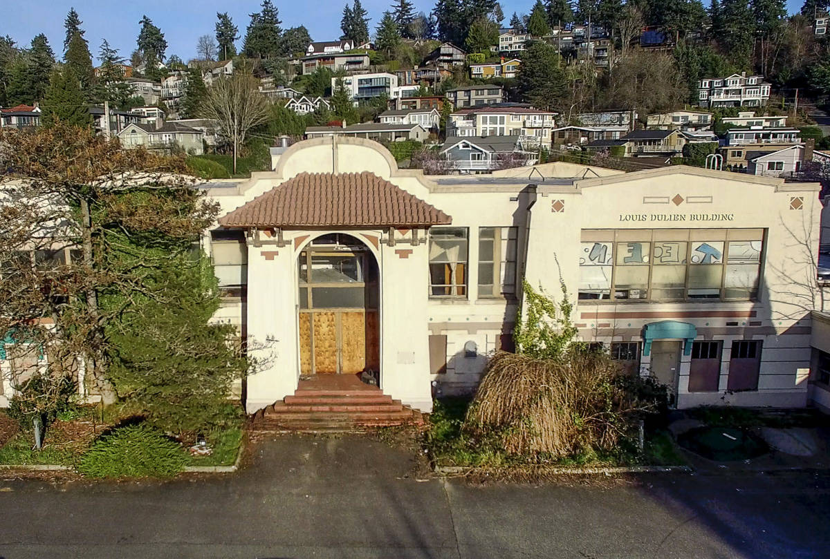 Owen Blauman/courtesy photo. A drone picture of the former East Seattle Elementary School building.