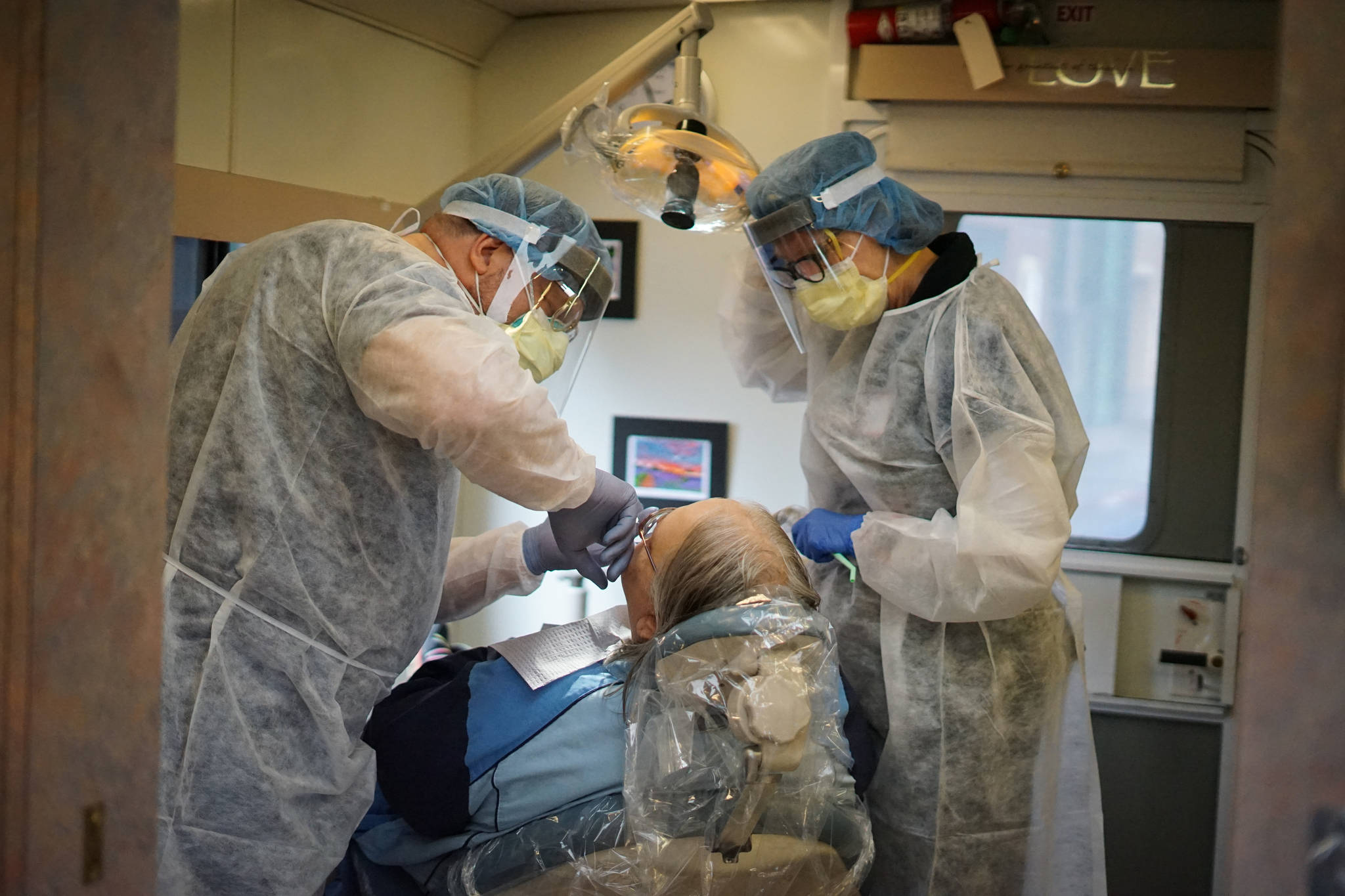 In response to the COVID-19 outbreak, Medical Teams International has converted its mobile dental clinics to emergency dental clinics. Photo courtesy of Medical Teams International