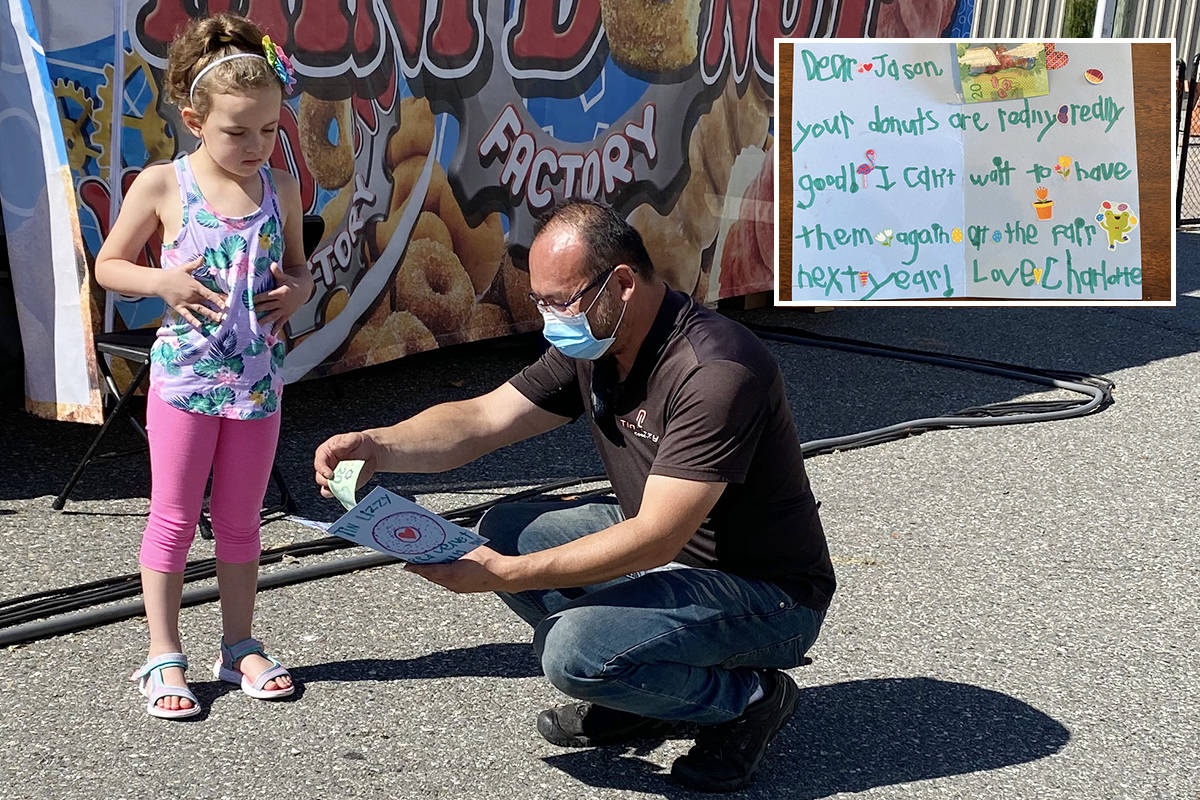 Five-year-old Abbotsford girl reaches into piggy bank to support food-truck operator