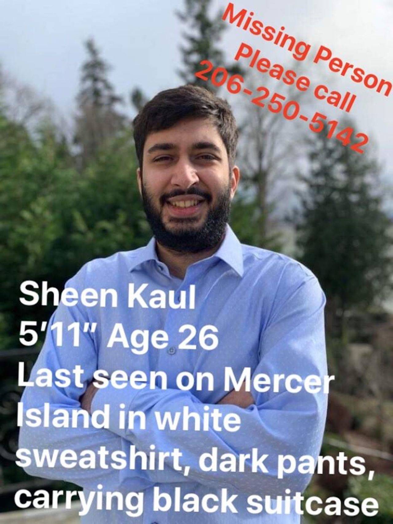 Sheen Kaul had been missing since July 12. Photo courtesy Shaarika Kaul’s Facebook page