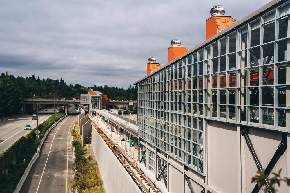 Pictured is the Mercer Island East Link Light Rail project earlier this year. Courtesy of the city of Mercer Island