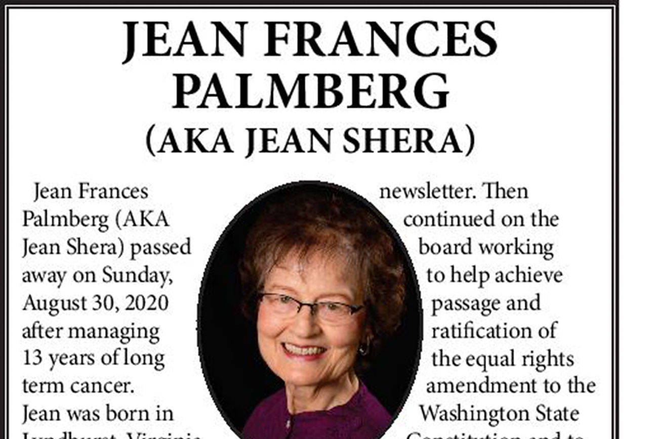 Jean Frances Palmberg | Obituary