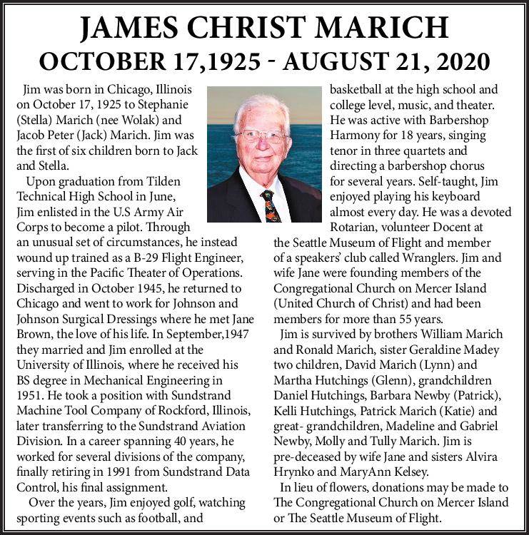 James Christ Marich | Obituary