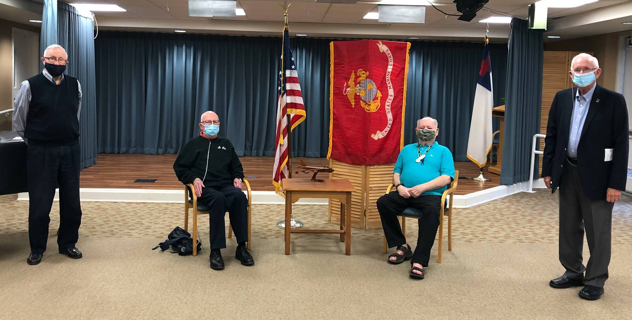 From left, Charlie Hammer, Bruce Peters, Dick Gates and Dave Wellman. Photo courtesy of Roxanne Helleren