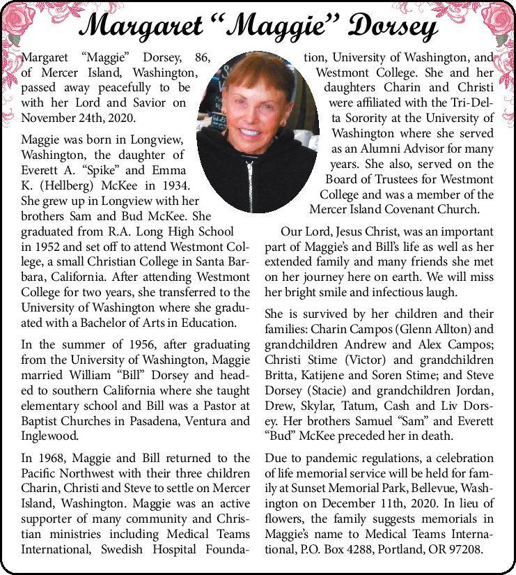 Margaret “Maggie” Dorsey | Obituary