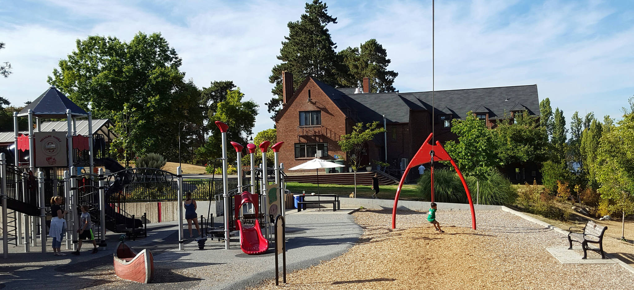 Kids enjoy their playground time at Luther Burbank Park. Courtesy of the city of Mercer island