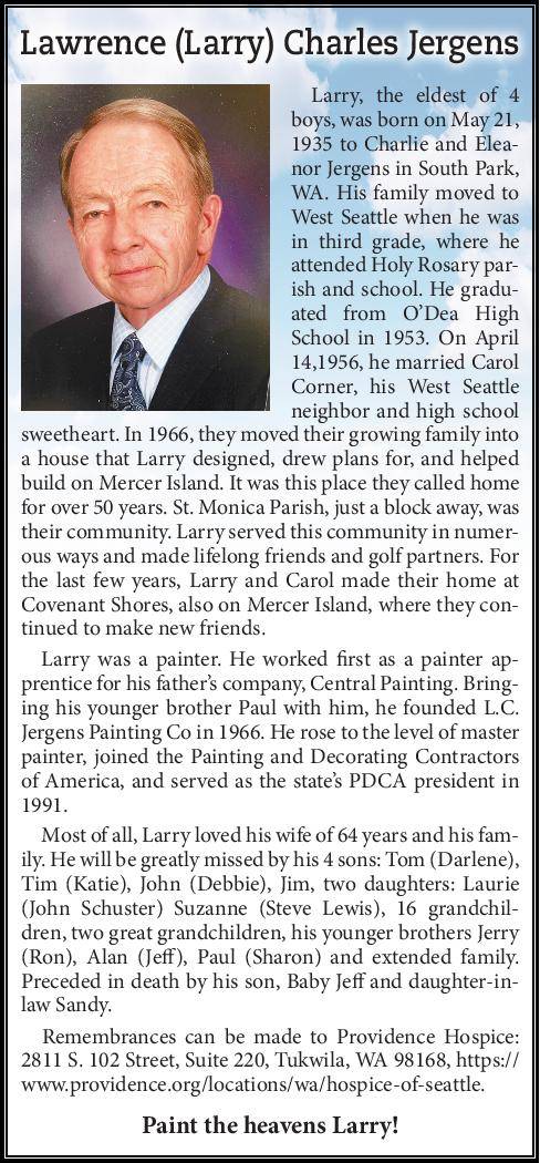 Lawrence (Larry) Charles Jergens | Obituary