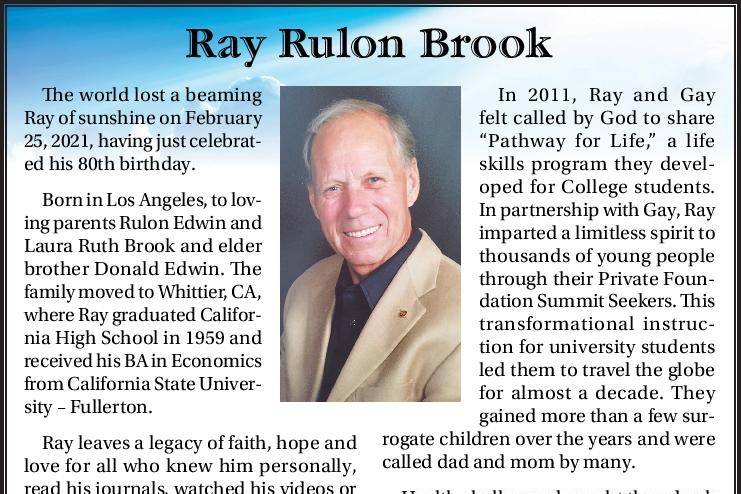 Ray Rulon Brook | Obituary
