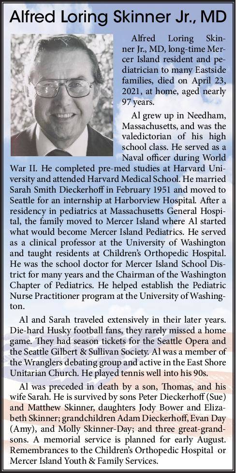 Alfred Loring Skinner Jr., MD | Obituary