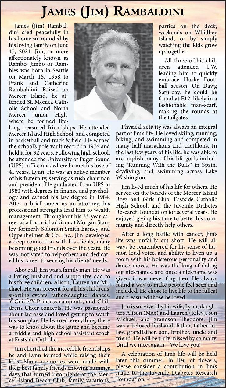 James (Jim) Rambaldini | Obituary