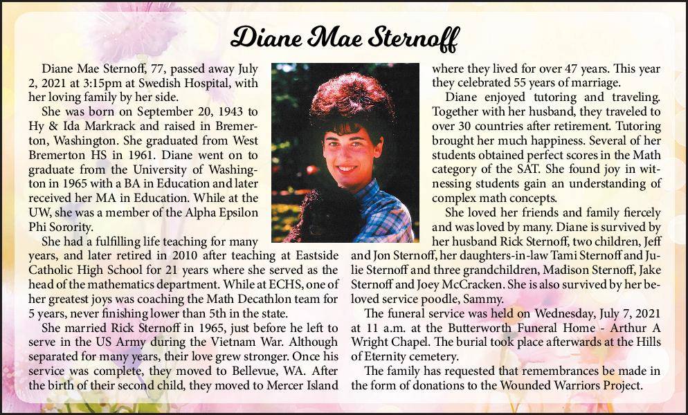 Diane Mae Sternoff | Obituary