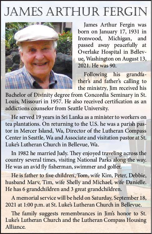 James Arthur Fergin | Obituary