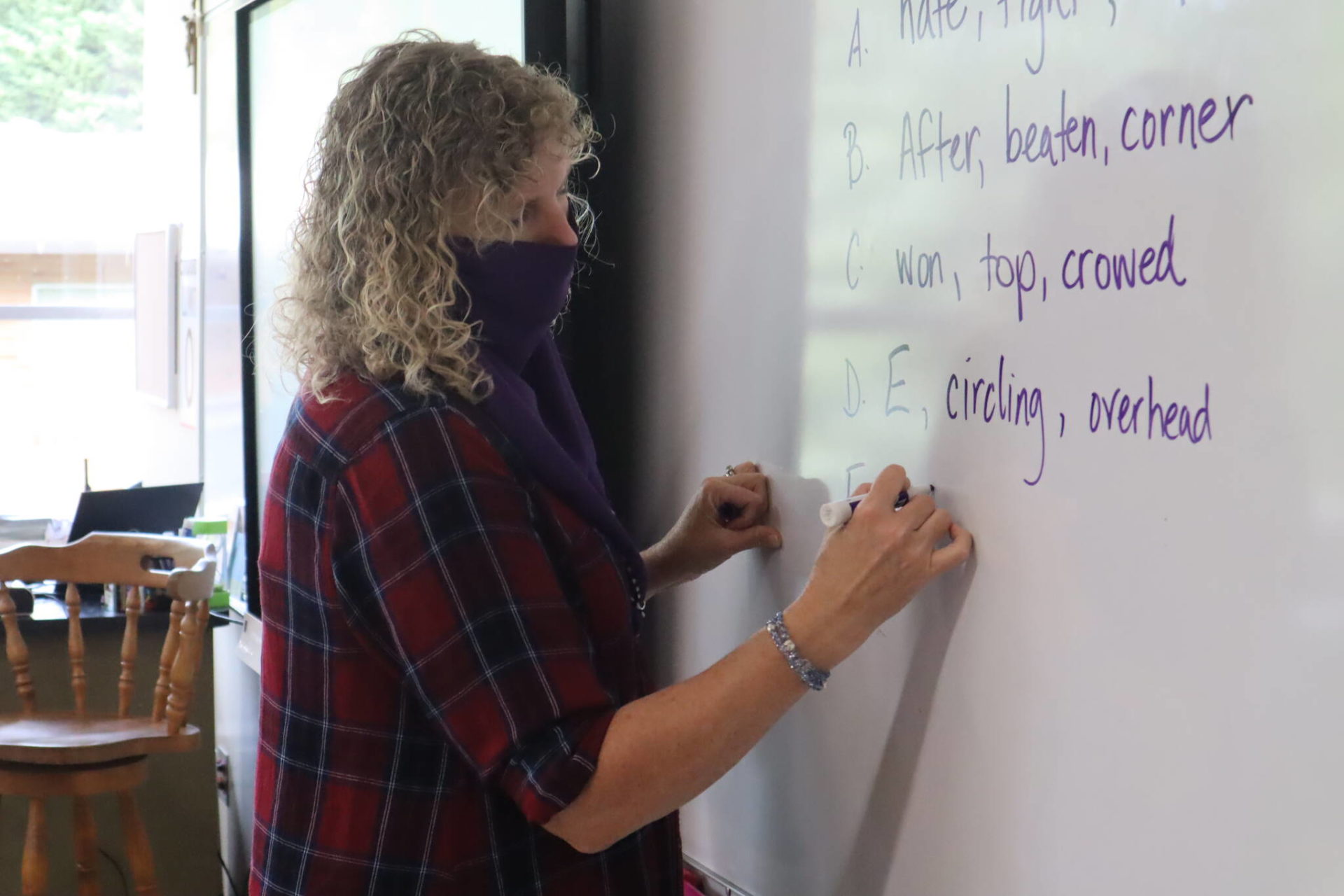 Poole digs into American history with her St. Monica students Mercer