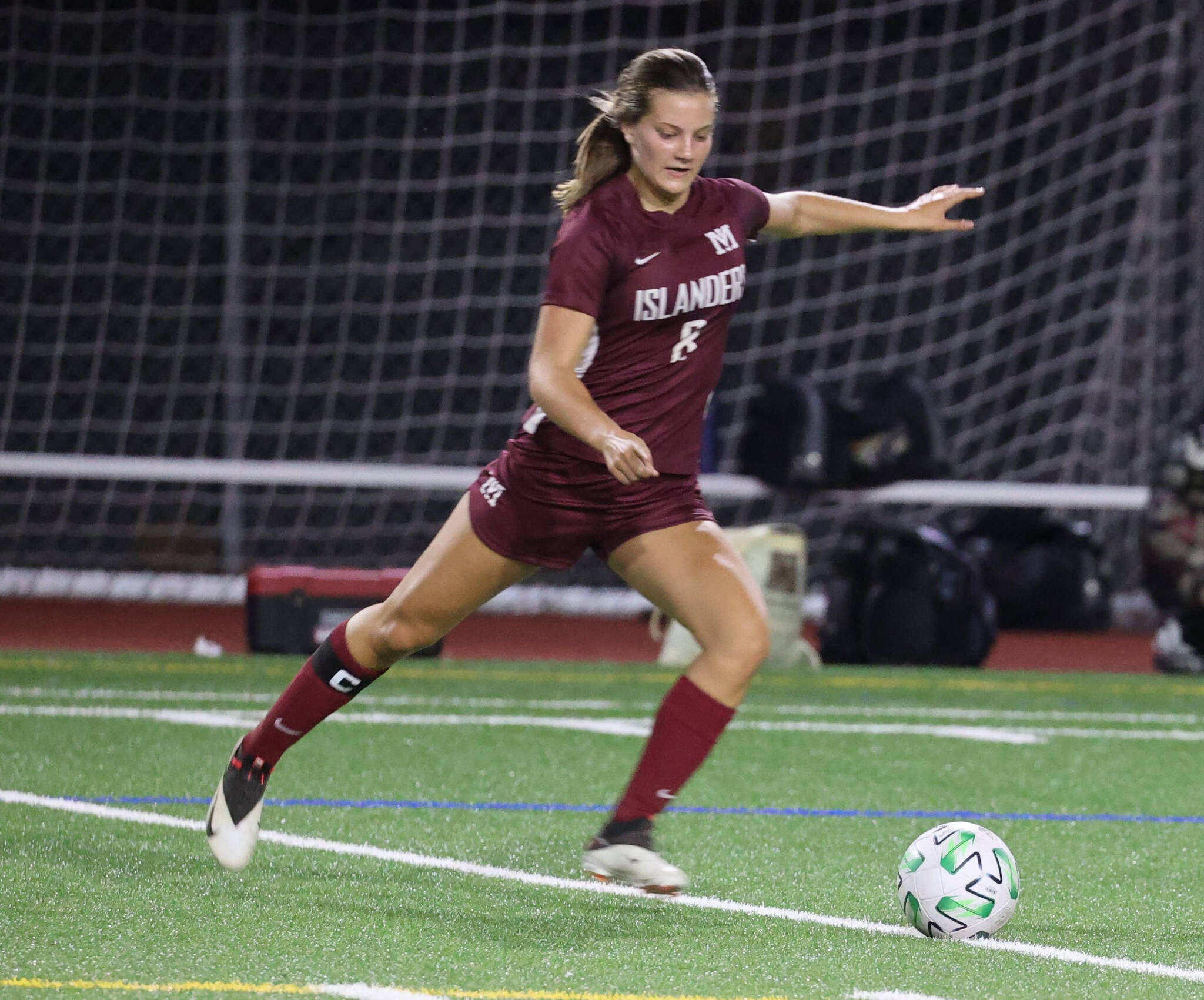 Senior Addie Waterman plays center back/outside back for the Islanders. Courtesy photo
