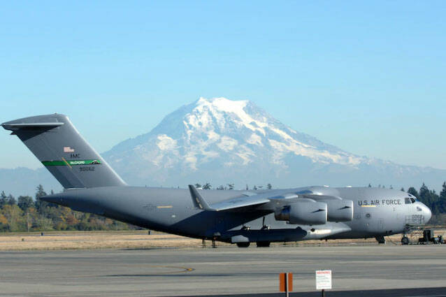 C-17 at Joint Base Lewis McChord airstrip (courtesy of United States Military)