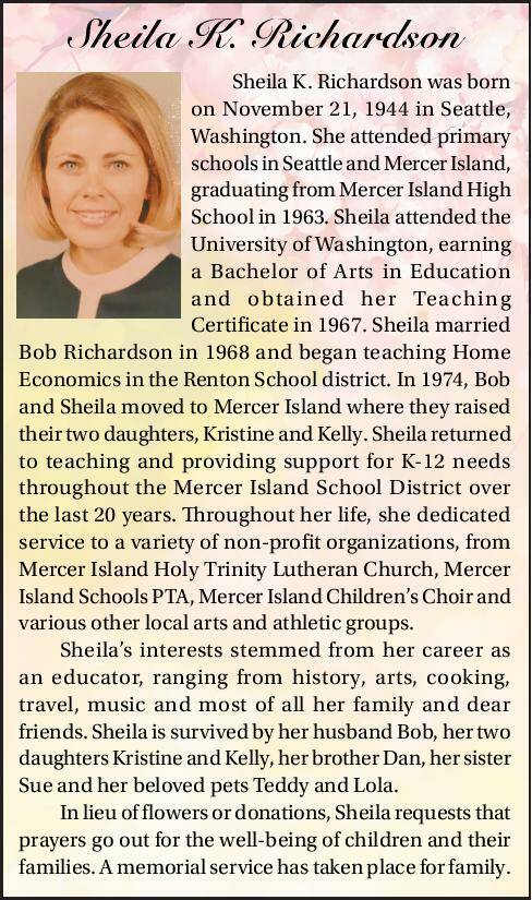 Sheila K. Richardson | Obituary