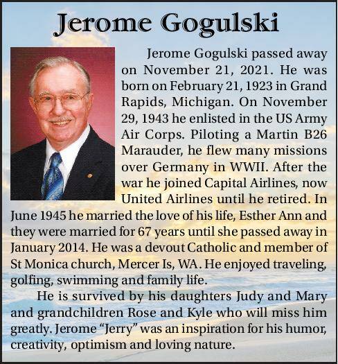 Jerome Gogulski | Obituary