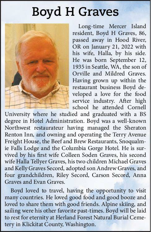 Boyd H. Graves | Obituary