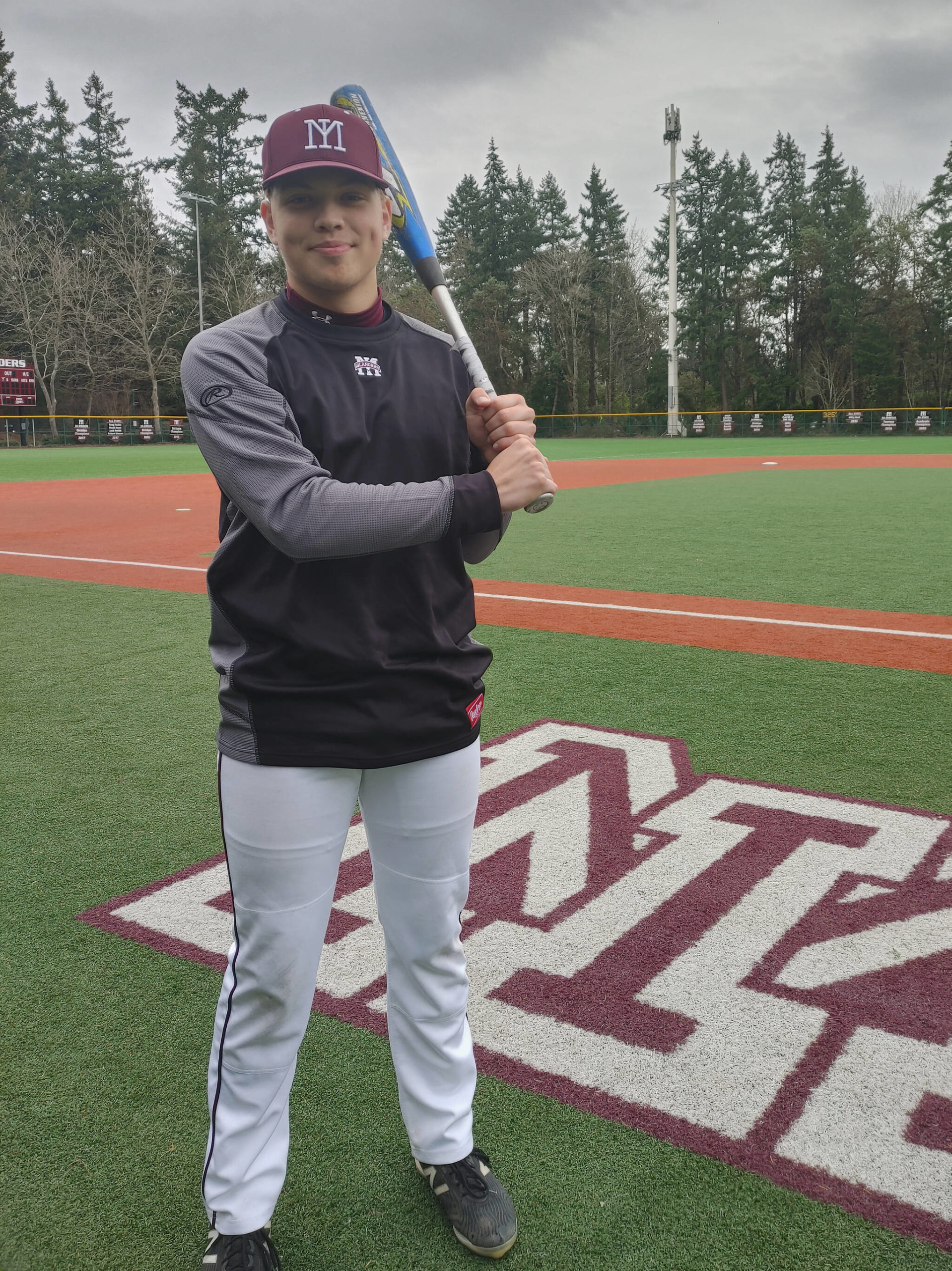 Mercer Island High School senior center fielder Jack Varney. Andy Nystrom/ staff photo