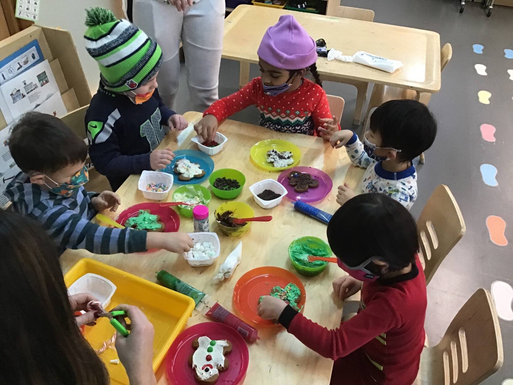 Mercer Island School District Early Education Program students engage in a classroom activity. Courtesy of the Mercer Island School District