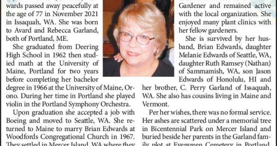 Joan Garland Edwards | Obituary