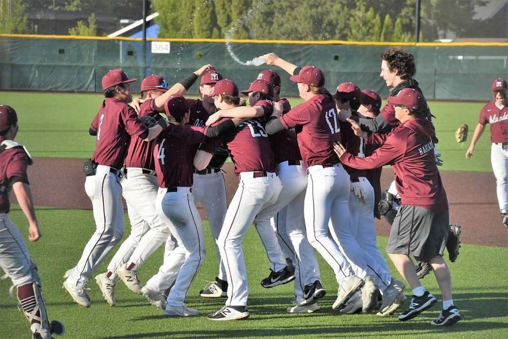 Mercer Island High School’s baseball squad will next play in the 3A state semifinals. Photo courtesy of Kym Otte