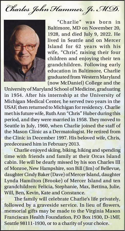 Charles John Hammer, Jr. | Obituary