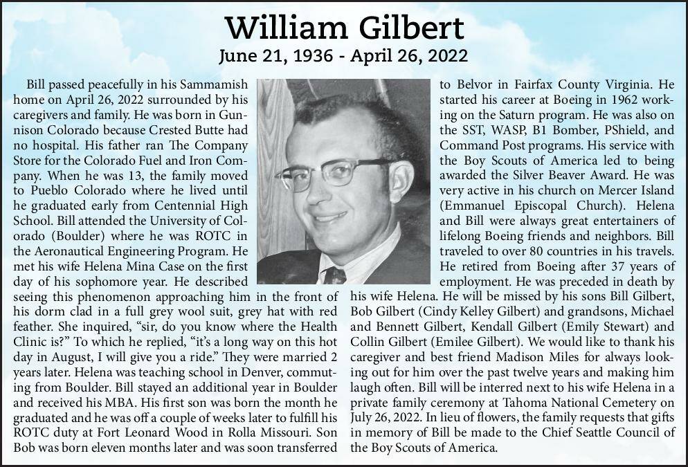 William Gilbert | Obituary