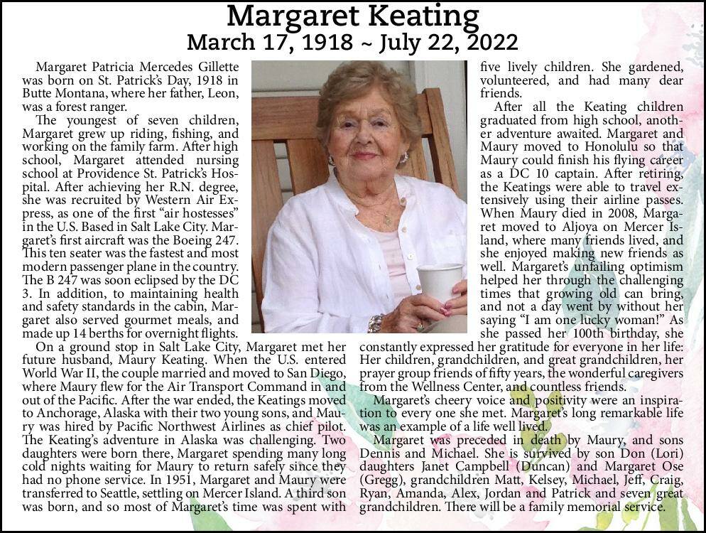 Margaret Keating | Obituary