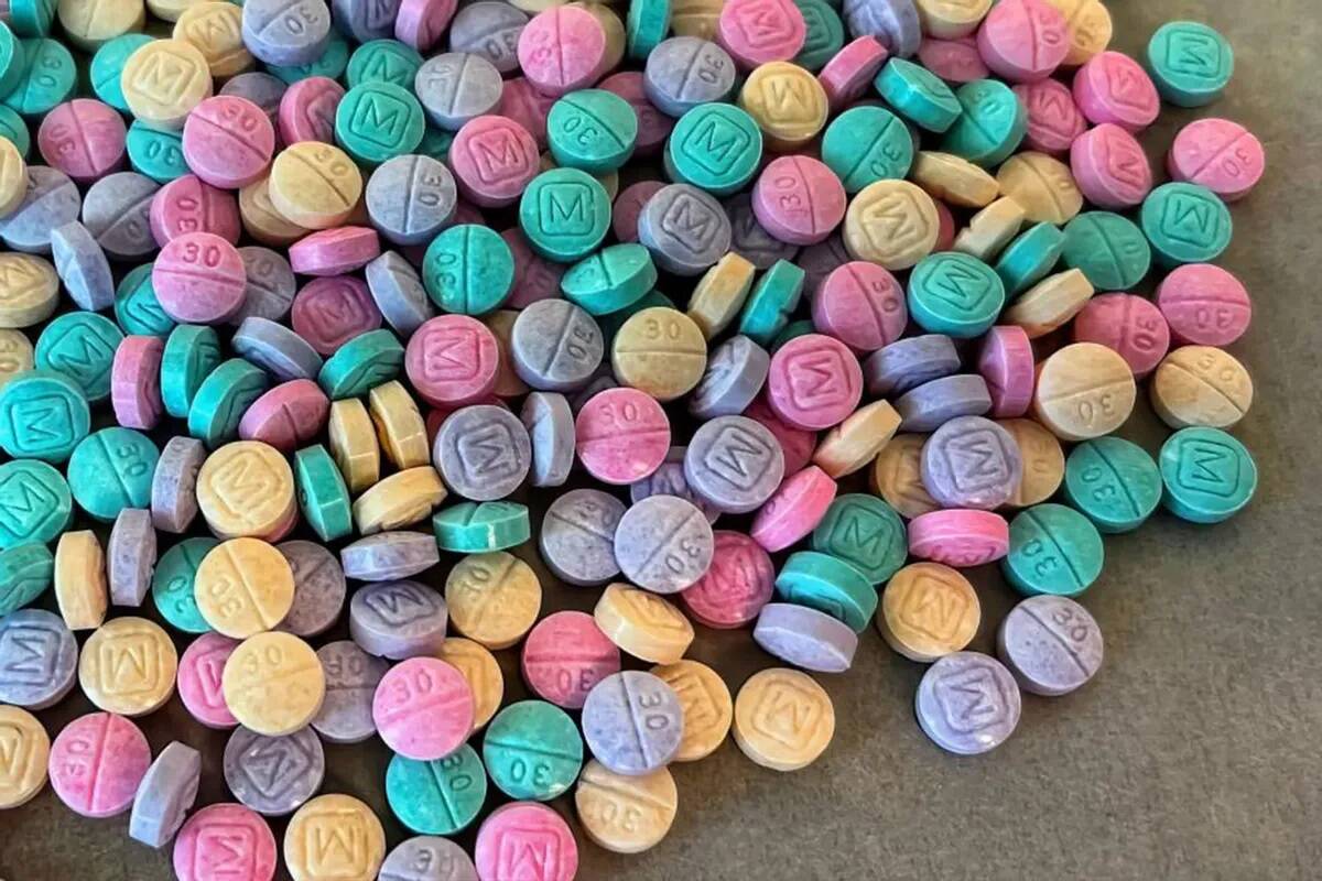 A batch of “rainbow fentanyl” pills. Photo courtesy of the Mercer Island Police Department