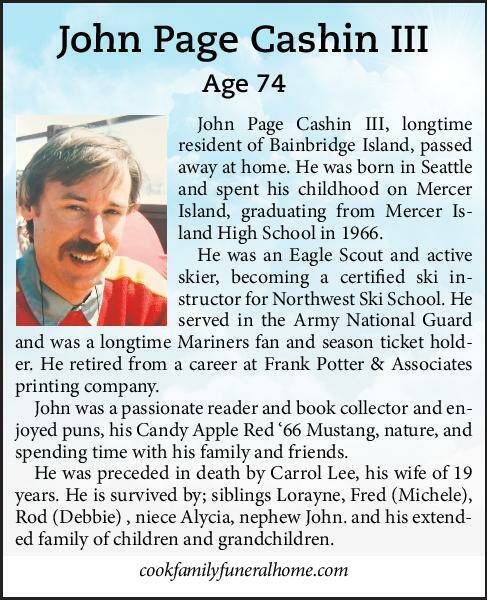 John Page Cashin III | Obituary