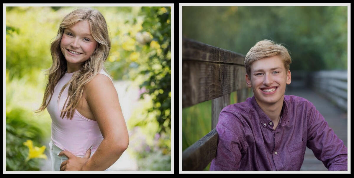 Mercer Island High School students Alexis Buchan and Andrew Howison. Courtesy photos