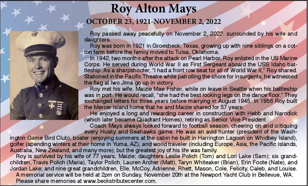 Roy Alton Mays | Obituary