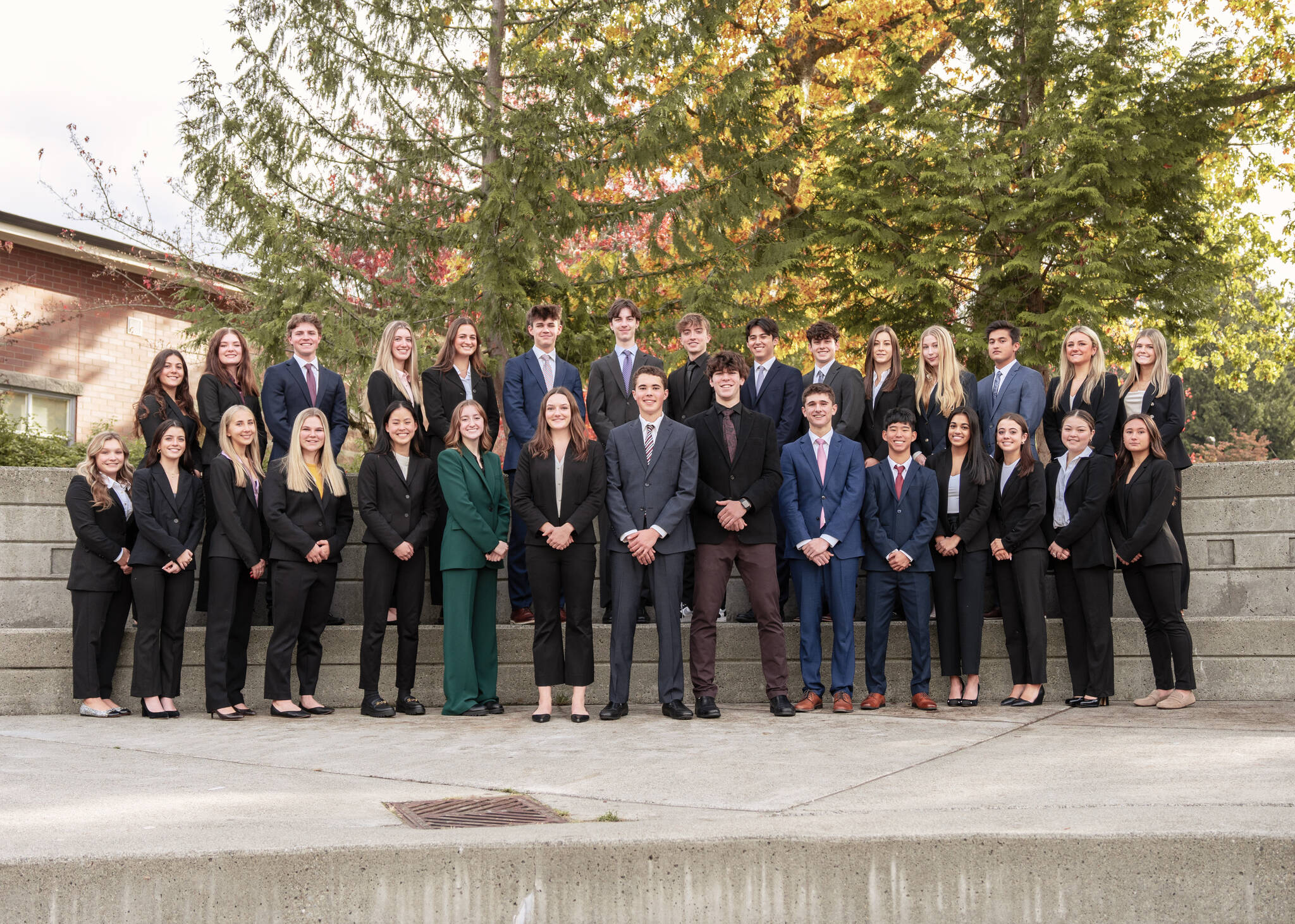 Mercer Island High School’s Mercer Trade Inc. capstone business class students. Courtesy photo