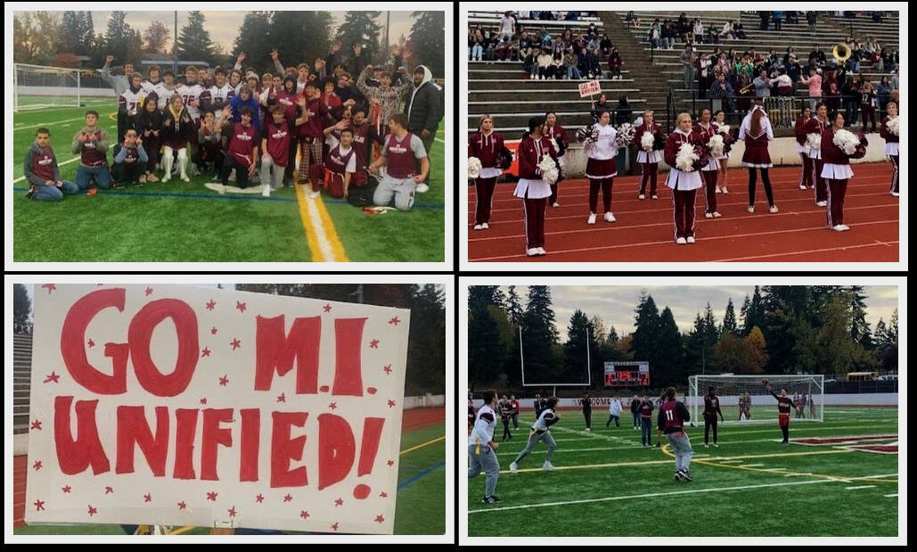 The Mercer Island High School Unified Sports flag football game took place on Nov. 10. Photos courtesy of the Mercer Island School District