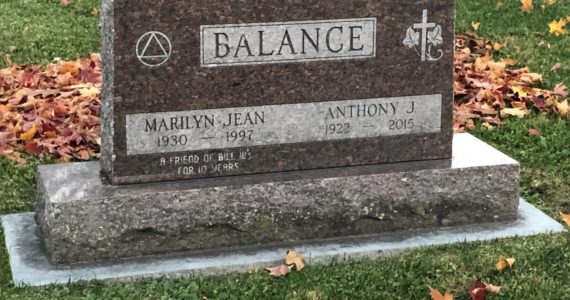 Earlier this fall, this tombstone captured my attention. It marked the final resting place for a family by the name of Balance. (Courtesy photo)