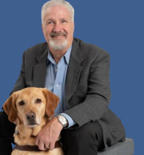 Clark Roberts and guide dog Aurelia. Courtesy photo