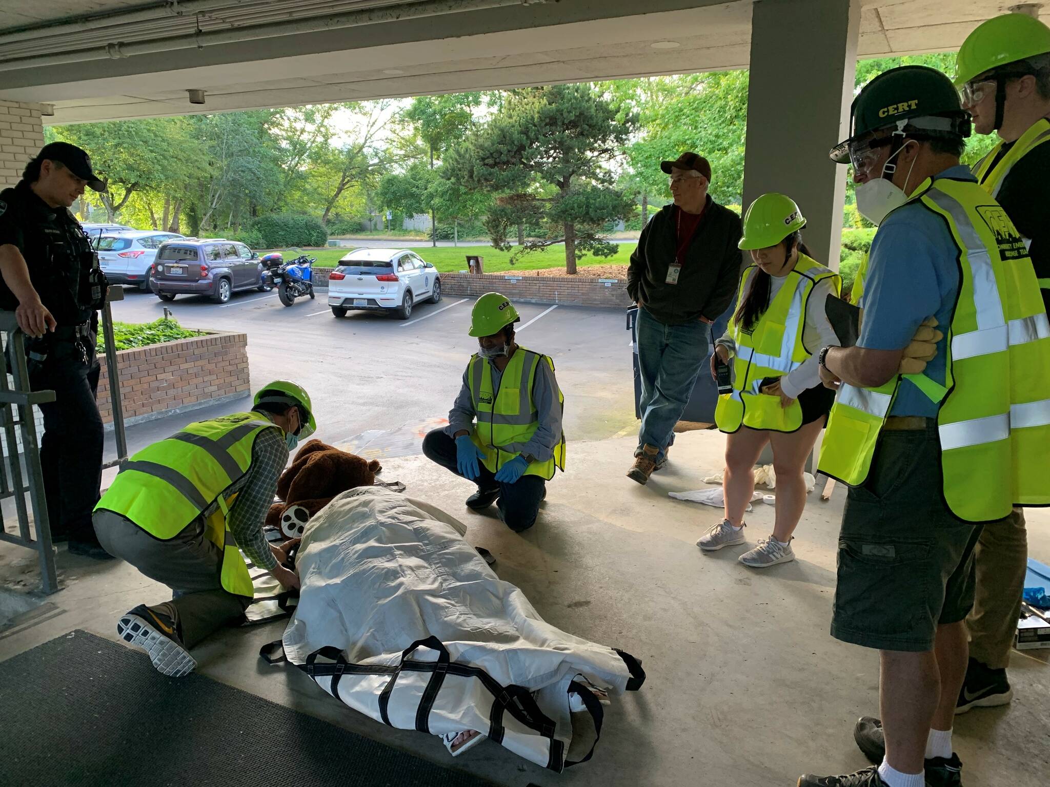 Courtesy photo
Scene from a CERT training in Mercer Island.