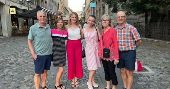 Local founders of Refuse to Quit. Pictured: Dan and Daria Absher, Nataliya Lukyanova, Victoria Osavoliuk, Sue and Jamie Colbourne. (Courtesy photo)