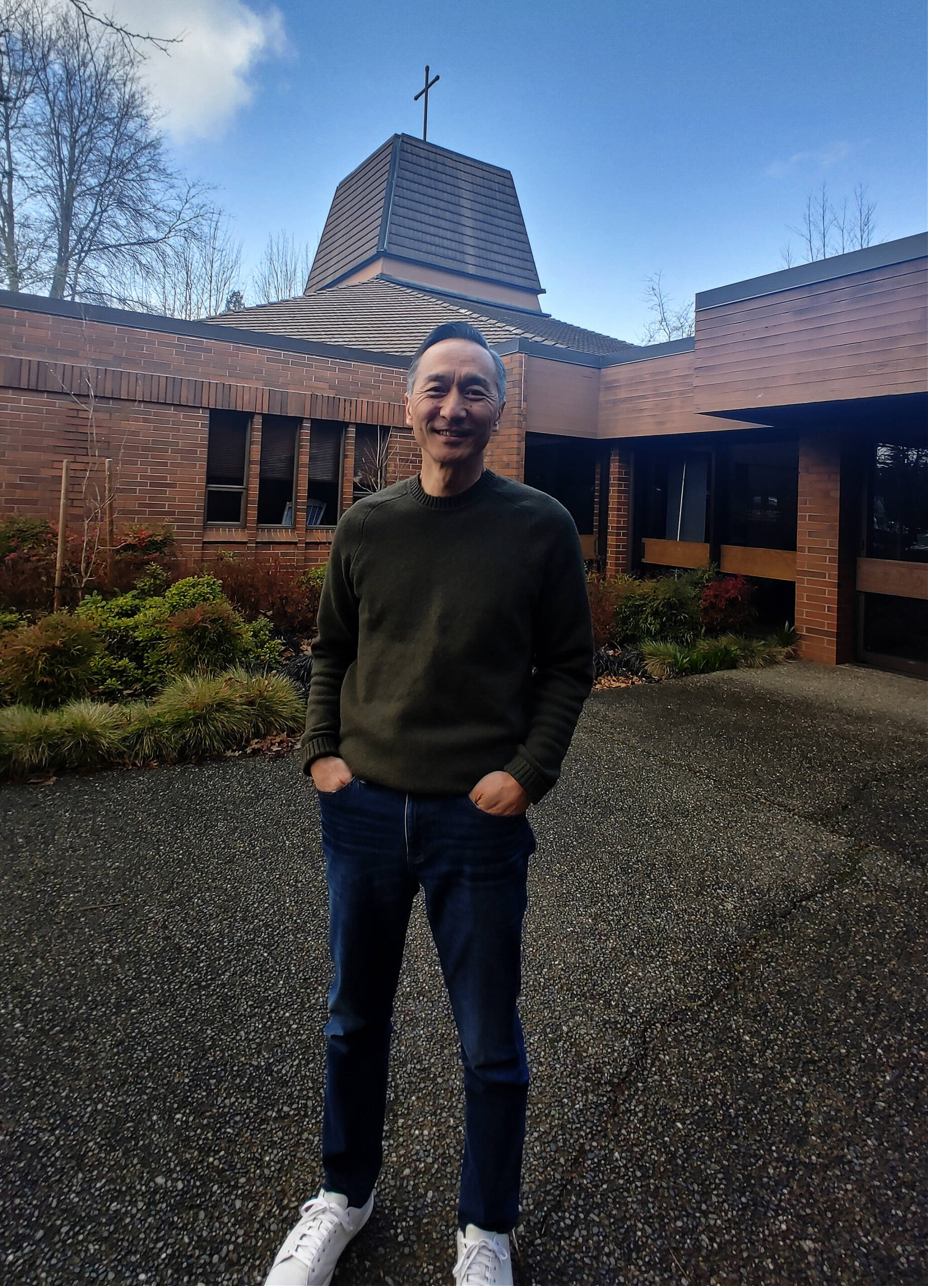 Michael Lee is the lead pastor of the new and improved Encounter Church, which recently engaged in an adoption merger with Mercer Island’s 73-year-old Evergreen Covenant Church. Andy Nystrom/ staff photo