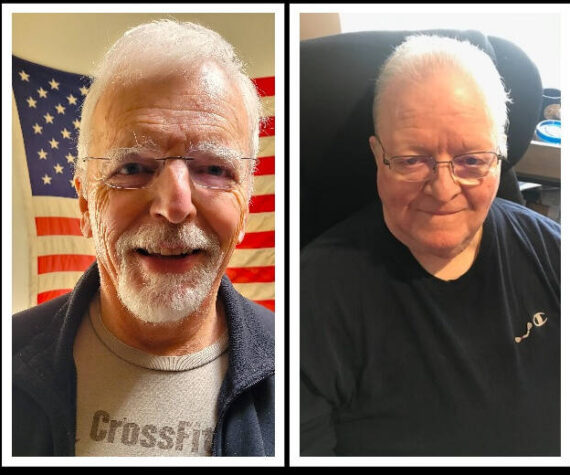 Mercer Island Vietnam veterans Bob Harper (left) and Mike Gazarek. Courtesy photos