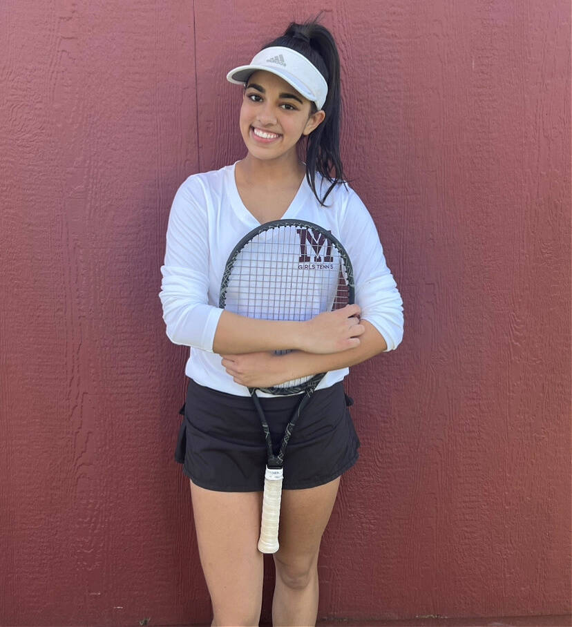 Mercer Island High School senior girls tennis co-captain Jaya Manhas. Courtesy photo