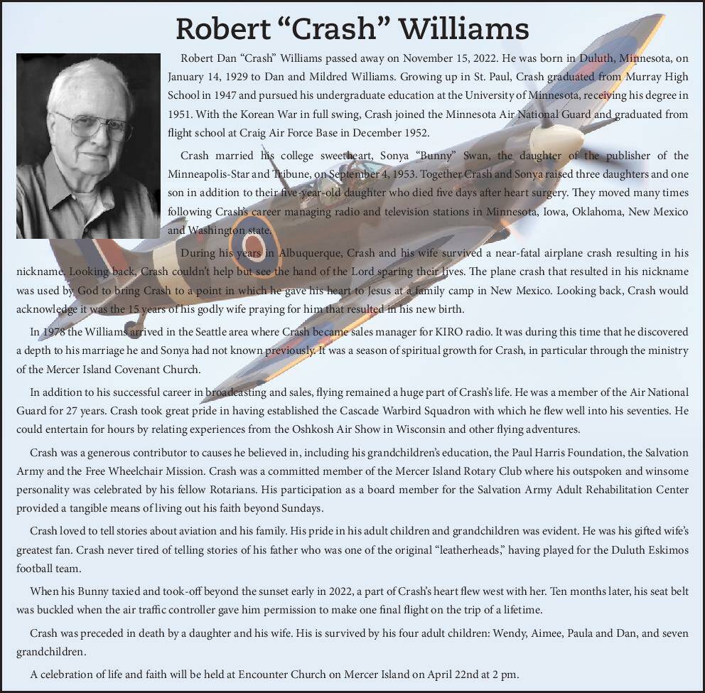 Robert "Crash" Williams | Obituary