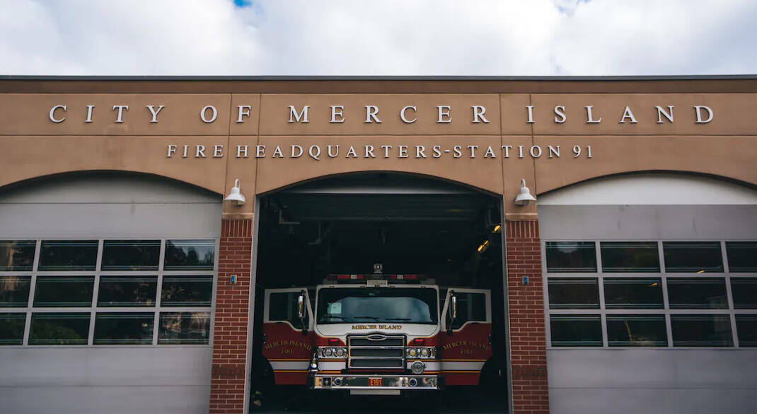 Mercer Island Fire Department Station 91 is one of two stations on the Island. Photo courtesy of the city of Mercer Island