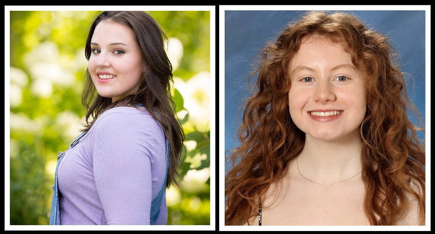 Molly Atkinson, left, and Karina McSwiney. Photos courtesy of the Mercer Island School District